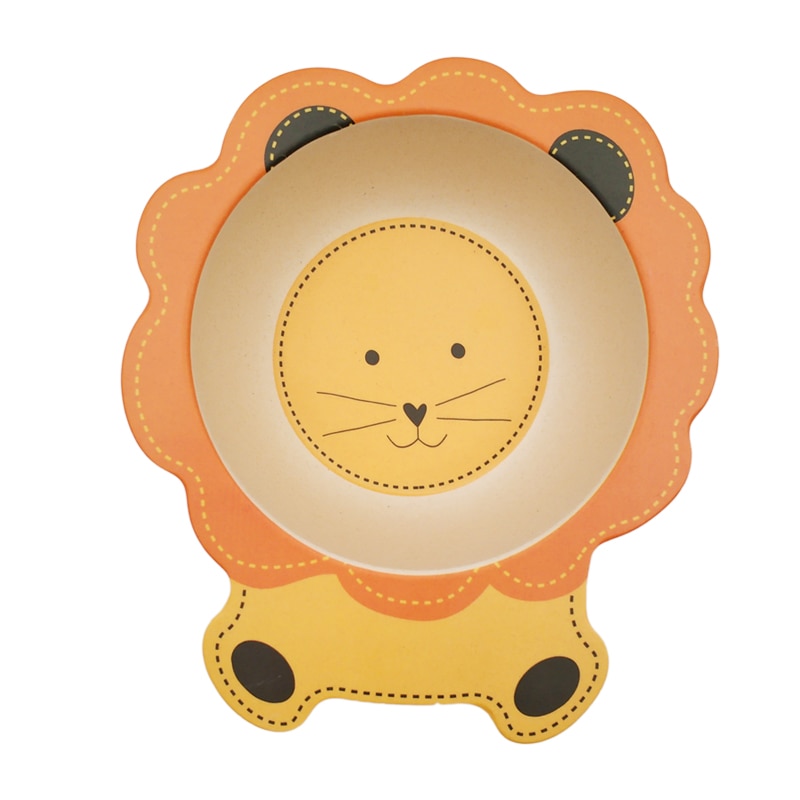 Bamboo Kids Plate Non-Toxic Tableware